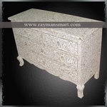 BNAL-037 A SHELL INLAID EYE CATCHING CHEST OF DRAWER