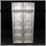 WMDO-041 A WHITE METAL PANELED DOOR