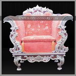 SLCH-045  A SILVER CLADDED AWESOME ARM CHAIR